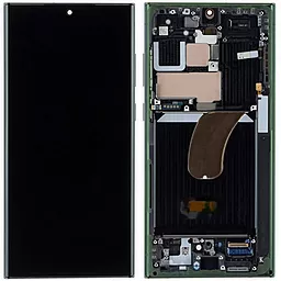 Дисплей Samsung Galaxy S23 Ultra S918 5G с тачскрином и рамкой, сервисный оригинал, Green