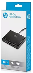 Мультипортовый USB Type-C хаб HP USB-C -> USB3.0/HDMI/Type-C (1BG94AA) - миниатюра 4