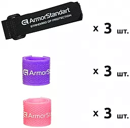 Набор органайзеров 9 шт. ArmorStandart Smart Home-3 Lavender/Pink/Black (ARM58665) - миниатюра 2