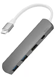 Мультипортовий Type-C хаб WIWU T3 Plus USB-C -> USB-C+HDMI+2xUSB3.0 HUB (T3Pg)