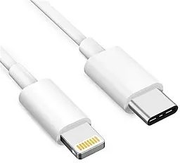 USB PD Кабель Apple 2M USB Type-C - Lightning Cable HQ Copy White - мініатюра 2