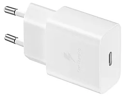 Сетевое зарядное устройство Samsung 15W USB-C + USB C-C Cable White (EP-T1510XWEGRU) - миниатюра 3