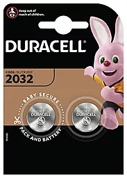 Батарейки Duracell CR2032 (DL2032) 2шт 3 V