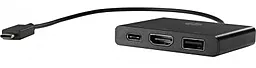 Мультипортовый USB Type-C хаб HP USB-C -> USB3.0/HDMI/Type-C (1BG94AA) - миниатюра 3