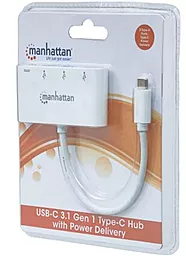 USB Type-C хаб Intracom Manhattan 3xUSB 3.0 + USB-C Port - миниатюра 4