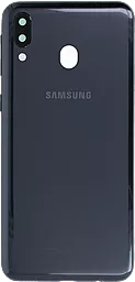 Задняя крышка корпуса Samsung Galaxy M20 2019 M205 со стеклом камеры Charcoal Black