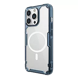 Чехол Nillkin TPU Nature Pro Magnetic для Apple iPhone 13 Pro (6.1")  Синий (прозрачный) - миниатюра 2