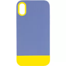 Чохол Epik Bichromatic для Apple iPhone XR Blue / Yellow