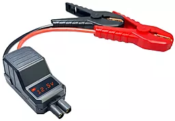 Кабель-переходник крокодилы для Jump Strarter з индикатором напряжения АКБ Display Smart Battery Clips 12V 