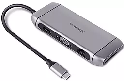 USB Type-C хаб REAL-EL CQ-900 Space Gray (EL123110003) - миниатюра 3
