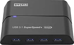 Мультипортовый USB Type-C хаб ST-Lab Gen2 Power Adapter 5W/2A Black (U-1690) - миниатюра 3