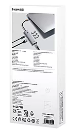 Мультипортовый USB Type-C хаб Baseus 6-in-1 Gray (B00052807813-00) - миниатюра 8