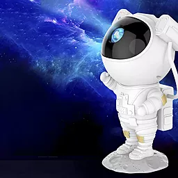 Лазерний нічник-проектор зоряного неба Astronaut White - мініатюра 10