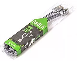 Кабель USB PowerPlant 3-in-1 USB Type-C/Lightning/micro USB Cable Gray - миниатюра 3