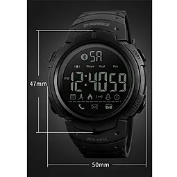 Часы наручные SKMEI 1301BK Smart Watch Black - миниатюра 6