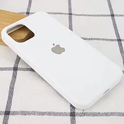 Чехол Silicone Case Full для Apple iPhone 14  White - миниатюра 2