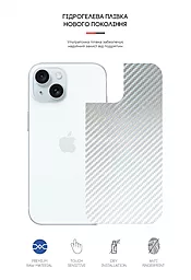 Гидрогелевая пленка ArmorStandart на заднюю панель для Apple iPhone 15 Carbone Silver (ARM71897) - миниатюра 2
