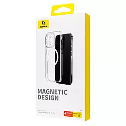 Чехол Baseus Crystal Magnetic для Apple iPhone 15 Pro Transparent - миниатюра 3