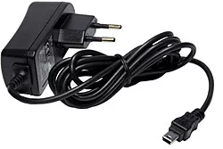 Мережевий зарядний пристрій PowerPlant 1a home charger + mini USB cable black (DV00DV5001)