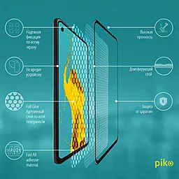 Защитное стекло Piko Full Glue для Samsung Galaxy A03S  Black (1283126515361) - миниатюра 2