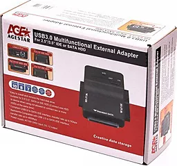 Внешний мульти-адаптер AgeStar SATA/IDE USB3.0 (3FBCP1) - миниатюра 4