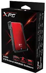 Корпус ADATA EX500 Red для 2.5" HDD/SSD (AEX500U3-CRD) - мініатюра 8
