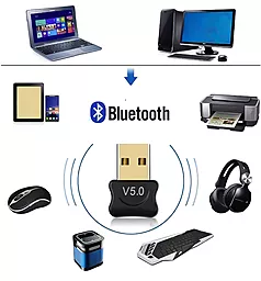 Bluetooth адаптер EasyLife CSR R851O USB Bluetooth 5.0 + EDR Black - миниатюра 4