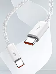 Кабель USB PD Baseus Dynamic 20V 5A USB Type-C - Type-C Cable White (CALD000202) - миниатюра 7