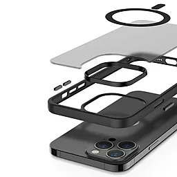 Чехол Epik TPU+PC Metal Buttons with MagSafe Colorful для Apple iPhone 15 Pro Black - миниатюра 4