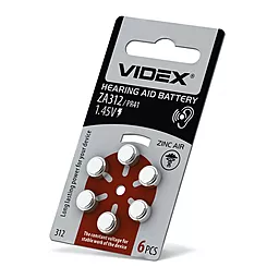 Батарейки Videx ZA312 6шт - миниатюра 2