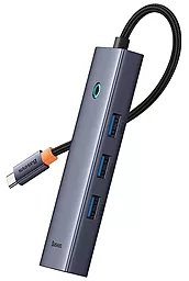 Мультипортовый USB Type-C хаб Baseus 6-in-1 Gray (B00052807813-00) - миниатюра 2