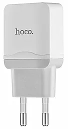 Сетевое зарядное устройство Hoco C33A Little Superior 2USB/2,4A Lightning Set White
