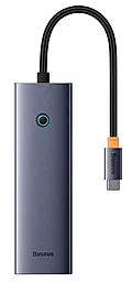 Мультипортовый USB Type-C хаб Baseus 6-in-1 Gray (B00052807813-00) - миниатюра 5