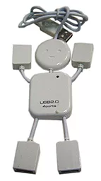 USB-A хаб Lapara LA-UH4372 white
