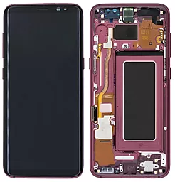 Дисплей Samsung Galaxy S8 G950 з тачскріном і рамкою, сервісний оригінал, Red