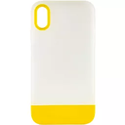 Чехол Epik TPU+PC Bichromatic для Apple iPhone X, iPhone XS (5.8") Matte / Yellow