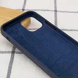 Чехол Silicone Case Full для Apple iPhone 14 Plus Midnight Blue - миниатюра 3