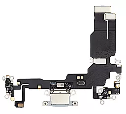 Нижній шлейф Apple iPhone 15 з роз'ємом зарядки, з мікрофоном Blue