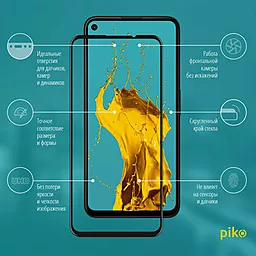 Защитное стекло Piko Full Glue для Samsung Galaxy A03S  Black (1283126515361) - миниатюра 4
