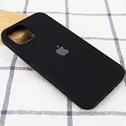Чехол Silicone Case Full для Apple iPhone 14 Plus (6.7") Black - миниатюра 2