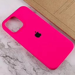 Чехол Silicone Case Full для Apple iPhone 15 Barbie Pink - миниатюра 4
