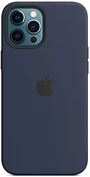 Чохол Apple Silicone Case Full with MagSafe and SplashScreen для Apple для iPhone 12  / iPhone 12 Pro Deep Navy