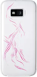 Задняя крышка корпуса Nokia 5530 Original White/Pink