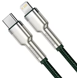 Кабель USB PD Baseus Cafule Metal 20W 2M USB Type-C - Lightning Cable Green (CATLJK-B06) - миниатюра 2