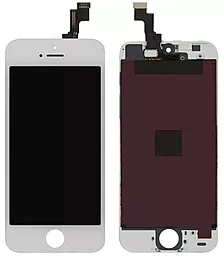 Дисплей Apple iPhone 5S, SE з тачскріном і рамкою, оригінал, White