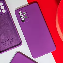 Чехол Wave Full Silicone Cover для Samsung Galaxy A22, Galaxy M22, Galaxy M32 Light Purple - миниатюра 4
