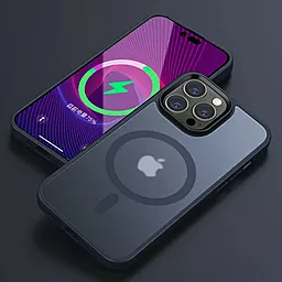 Чехол Epik TPU+PC Metal Buttons with MagSafe Colorful для Apple iPhone 15 Pro Blue - миниатюра 2
