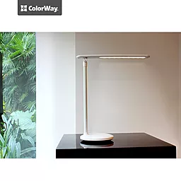 Настольная LED лампа ColorWay CW-DL02B-W - миниатюра 7