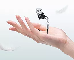 Адаптер-переходник Ugreen US280 M-F USB 2.0 -> USB Type-C Black - миниатюра 3