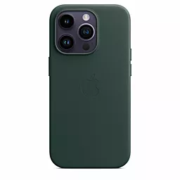 Чехол Epik Leather Case с MagSafe iPhone 14 Pro  Forest Green